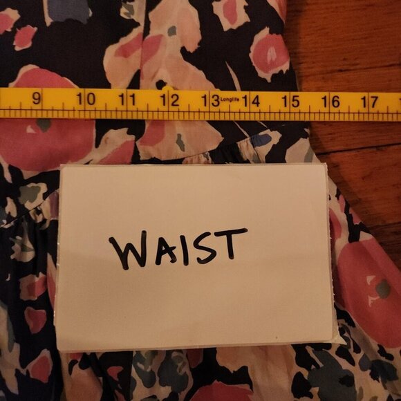 Vintage Floral Laura Ashley Ruffle Midi Dress - Picture 9 of 12